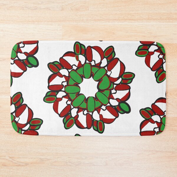 Item preview, Hand Drawn Red and Green Christmas Stockings - Merry Christmas! designed and sold by Victoria Rose.