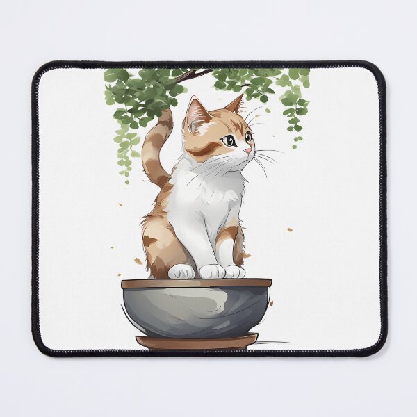 Item preview, Cat bonsai - Tranquil Bonsai Kitty in Japanese Art designed and sold by Mechanical-Artt.