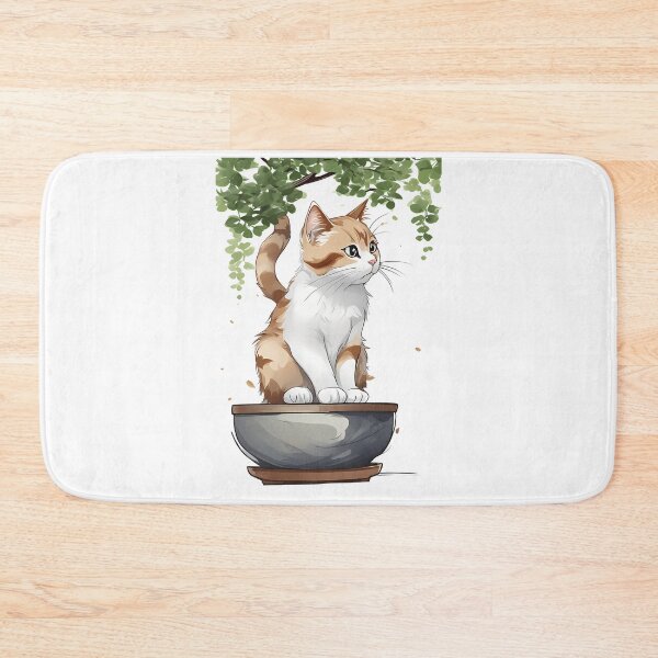 Item preview, Cat bonsai - Tranquil Bonsai Kitty in Japanese Art designed and sold by Mechanical-Artt.