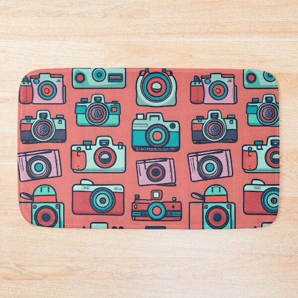 Item preview, seamless pattern camera designed and sold by deviatepolo.
