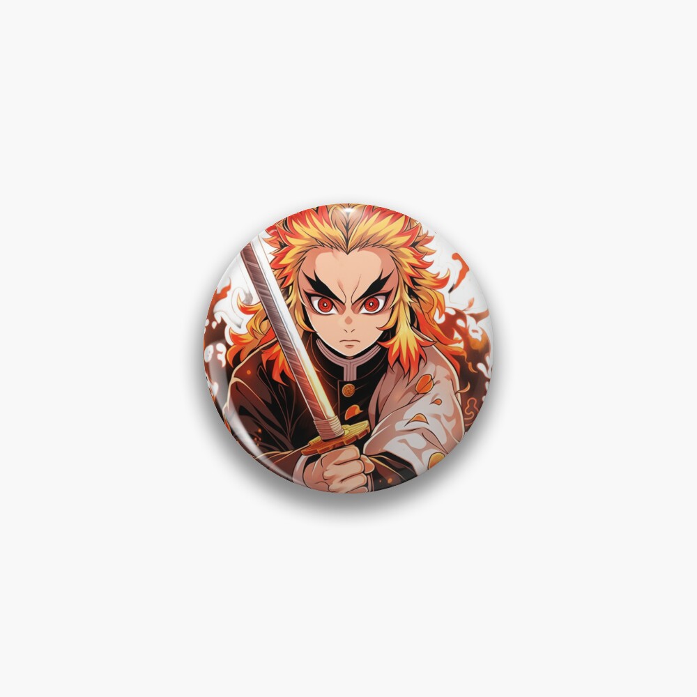 Demon Slayer Pins - Lot of 4-Kyojuro Rengoku, Nezko