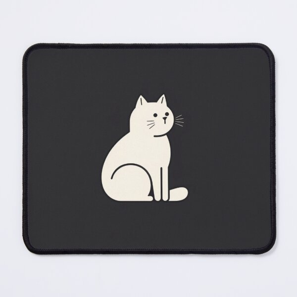 Item preview, White cat at night. designed and sold by Theerapong Masanong.