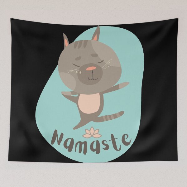 Item preview, Namaste Cat Yoga Pose designed and sold by dmr studio.