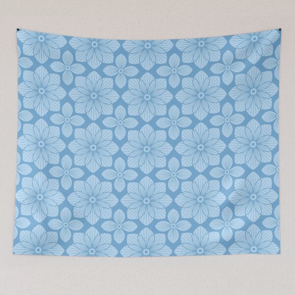 Item preview, Paper Rosettes in Cool Summer Denim designed and sold by PaisleyMcNoodle.