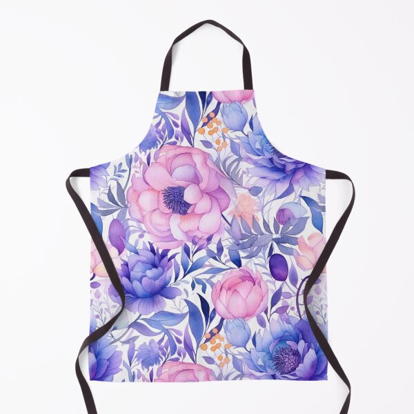 Item preview, Purple & Pink Watercolor Flowers designed and sold by ArcaneInk Graphics.