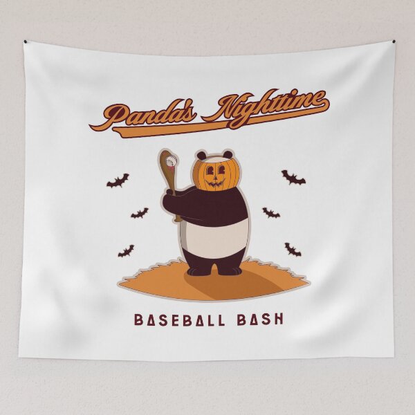 Item preview, Pumpkin Panda: Baseball Bash  designed and sold by CuteAndCoolSt.