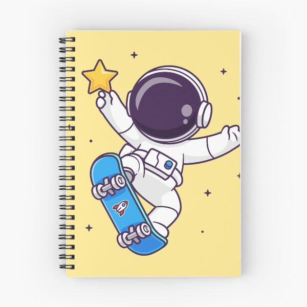 Item preview, Starry Skateboarder: Cute Astronaut Shredding with a Star in Cartoon Vector Icon designed and sold by hjian8219.