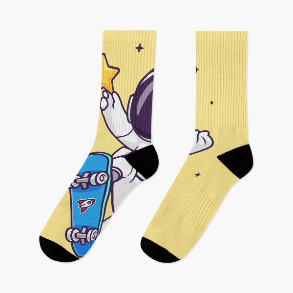 Item preview, Starry Skateboarder: Cute Astronaut Shredding with a Star in Cartoon Vector Icon designed and sold by hjian8219.