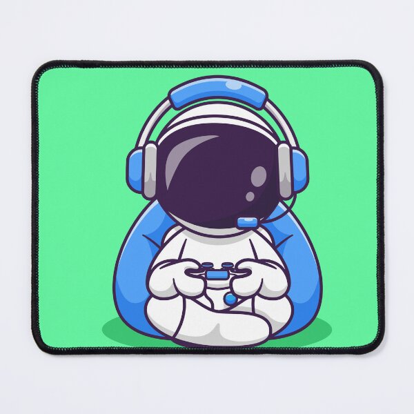 Item preview, Cosmic Gamer: Cute Astronaut with Joystick and Headphones in Cartoon Vector Icon designed and sold by hjian8219.