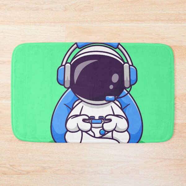 Item preview, Cosmic Gamer: Cute Astronaut with Joystick and Headphones in Cartoon Vector Icon designed and sold by hjian8219.