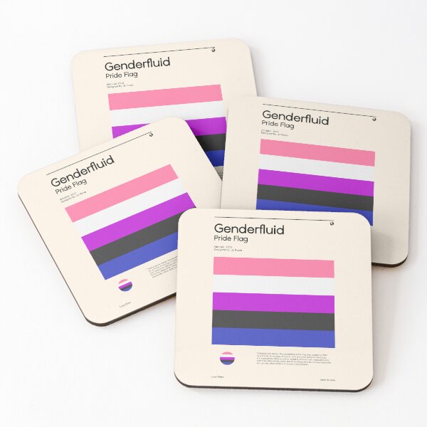 Item preview, Genderfluid Pride Flag (Pride flag poster) designed and sold by RabbitK.