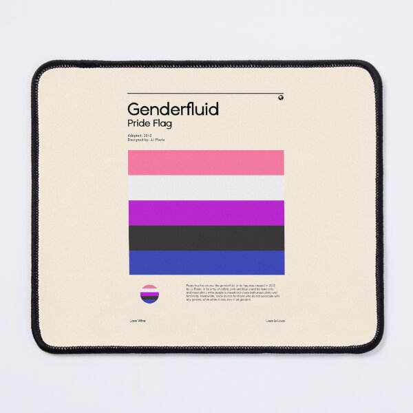 Item preview, Genderfluid Pride Flag (Pride flag poster) designed and sold by RabbitK.