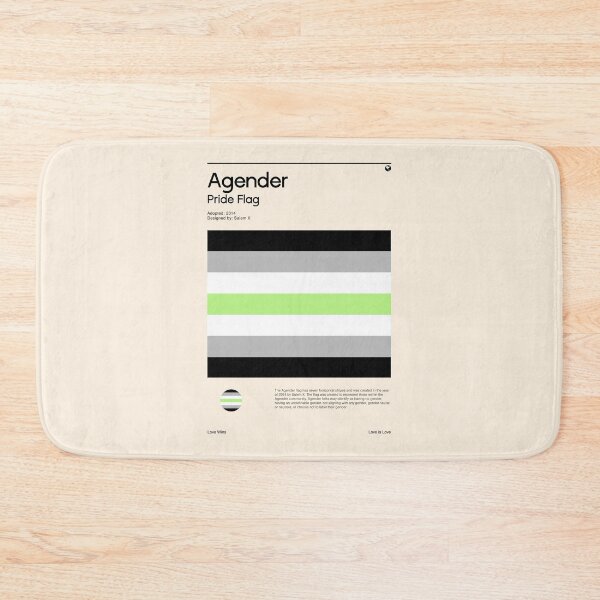 Item preview, Agender Pride Flag (Pride flag poster) designed and sold by RabbitK.