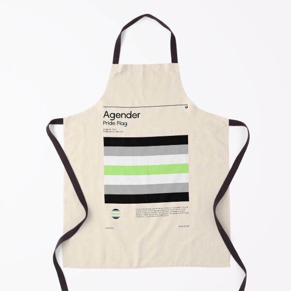Item preview, Agender Pride Flag (Pride flag poster) designed and sold by RabbitK.