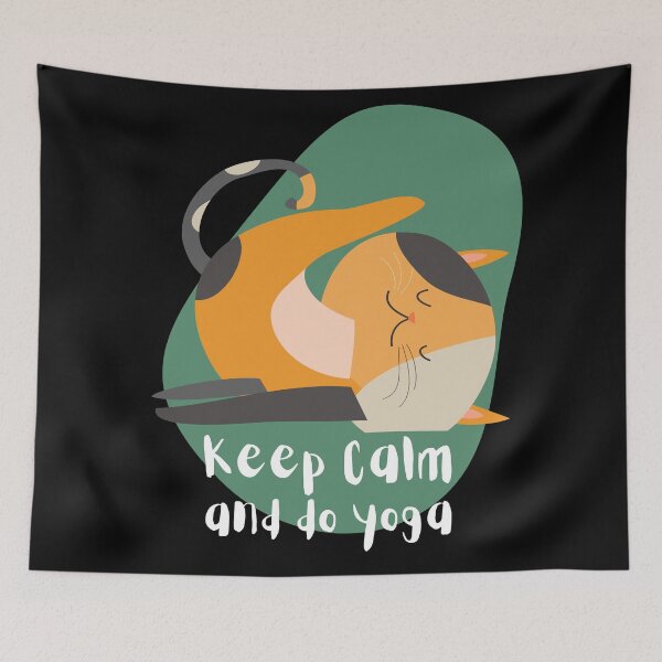 Item preview, Funny Cat Yoga Pose designed and sold by dmr studio.
