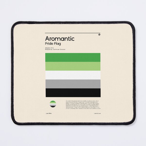 Item preview, Aromantic Pride Flag (Pride flag poster) designed and sold by RabbitK.