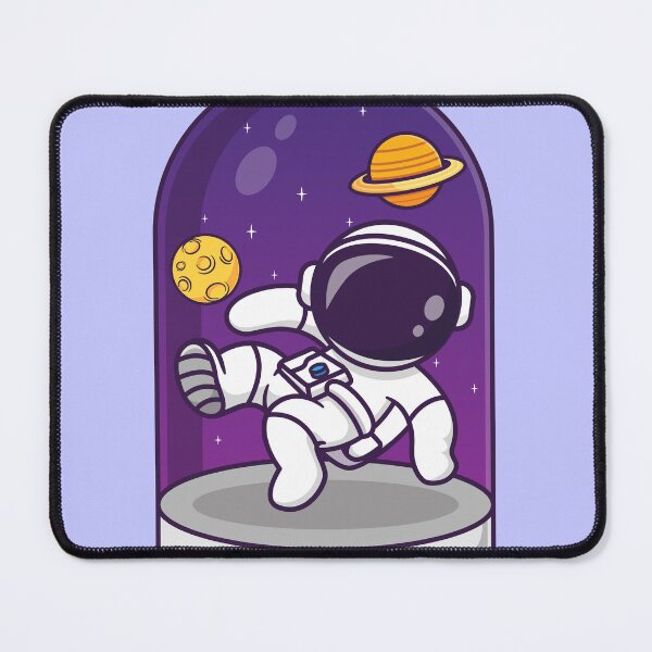 Item preview, Galactic Explorer: Cute Astronaut in a Space Globe Cartoon Vector Icon designed and sold by hjian8219.