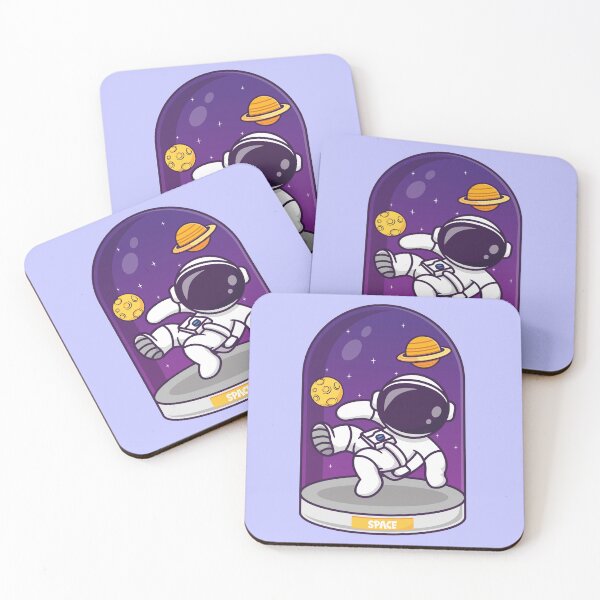 Item preview, Galactic Explorer: Cute Astronaut in a Space Globe Cartoon Vector Icon designed and sold by hjian8219.