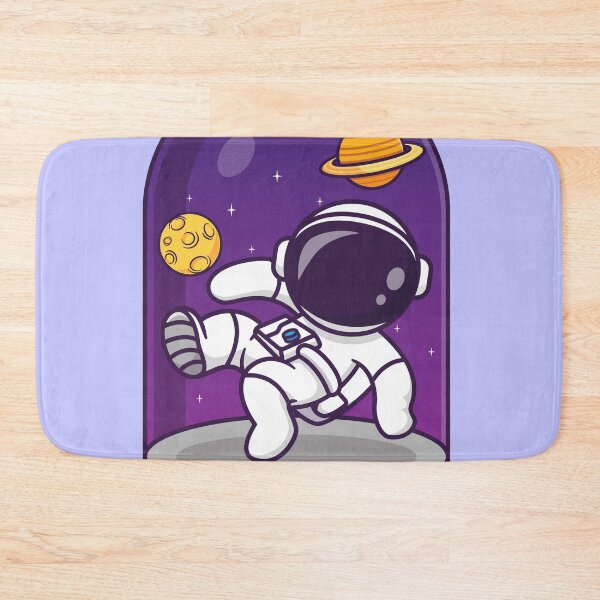 Item preview, Galactic Explorer: Cute Astronaut in a Space Globe Cartoon Vector Icon designed and sold by hjian8219.