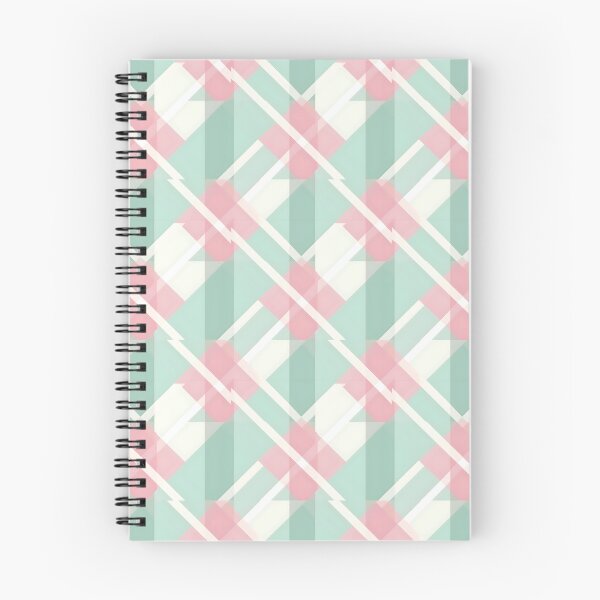 Item preview, Pastel Pink & Green Designer Line Pattern #2 designed and sold by ARTficiallyAnon.