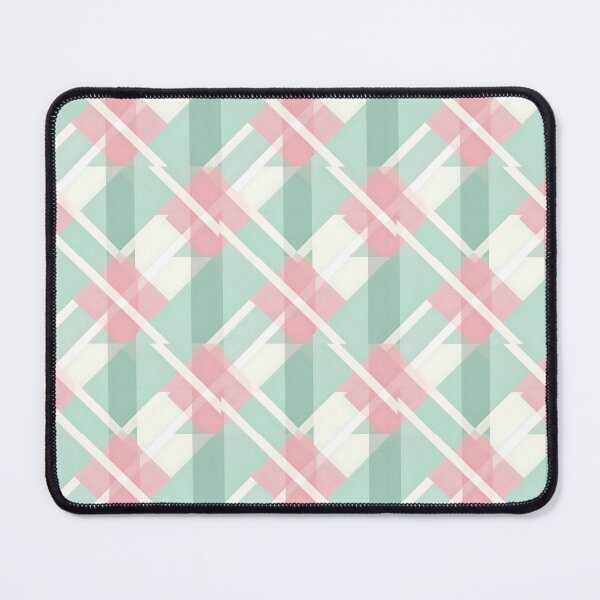 Item preview, Pastel Pink & Green Designer Line Pattern #2 designed and sold by ARTficiallyAnon.