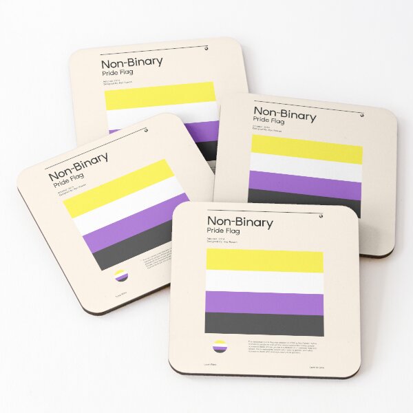Item preview, Non-Binary Pride Flag (Pride flag poster) designed and sold by RabbitK.