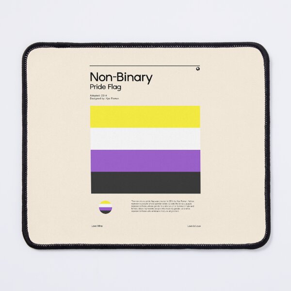 Item preview, Non-Binary Pride Flag (Pride flag poster) designed and sold by RabbitK.