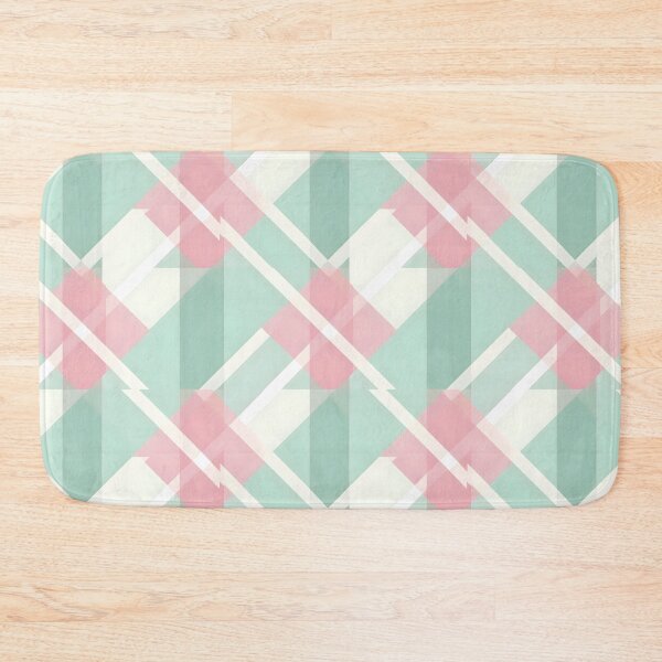 Item preview, Pastel Pink & Green Designer Line Pattern #2 designed and sold by ARTficiallyAnon.