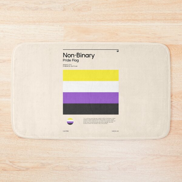 Item preview, Non-Binary Pride Flag (Pride flag poster) designed and sold by RabbitK.