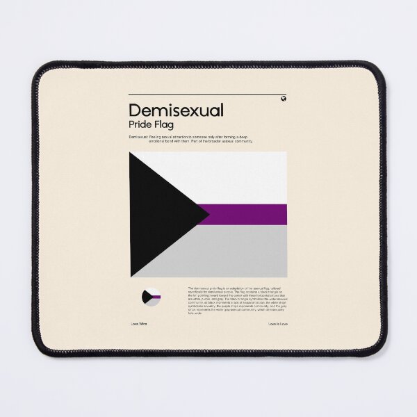 Item preview, Demisexual Pride Flag (Pride flag poster) designed and sold by RabbitK.