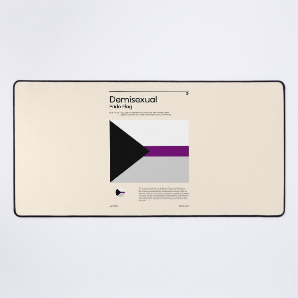 Item preview, Demisexual Pride Flag (Pride flag poster) designed and sold by RabbitK.