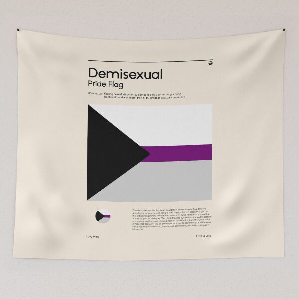 Item preview, Demisexual Pride Flag (Pride flag poster) designed and sold by RabbitK.