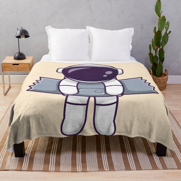 Item preview, Sticky Situation: Cute Astronaut Hanging on Wall with Tape in Cartoon Vector Icon designed and sold by hjian8219.