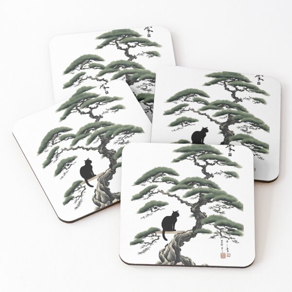 Item preview, Cat bonsai - Zen Feline in Bonsai Tree Art designed and sold by Mechanical-Artt.