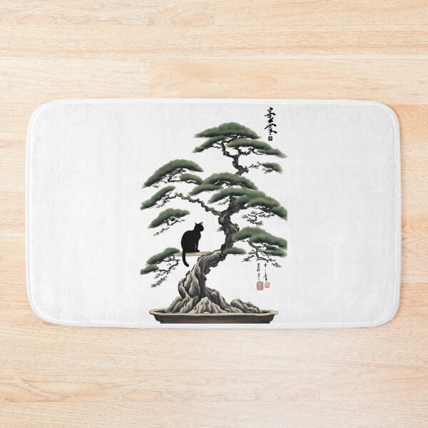 Item preview, Cat bonsai - Zen Feline in Bonsai Tree Art designed and sold by Mechanical-Artt.