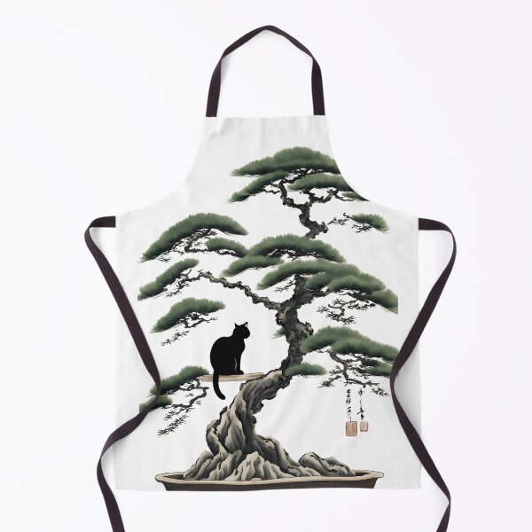 Item preview, Cat bonsai - Zen Feline in Bonsai Tree Art designed and sold by Mechanical-Artt.