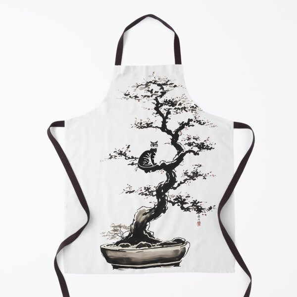 Item preview, Cat bonsai - Bonsai Cat Watercolor Painting designed and sold by Mechanical-Artt.