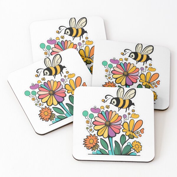 Item preview,  Honeybee on Blossom flower pollination nature wildlife garden designed and sold by KENYA  HOGAN.