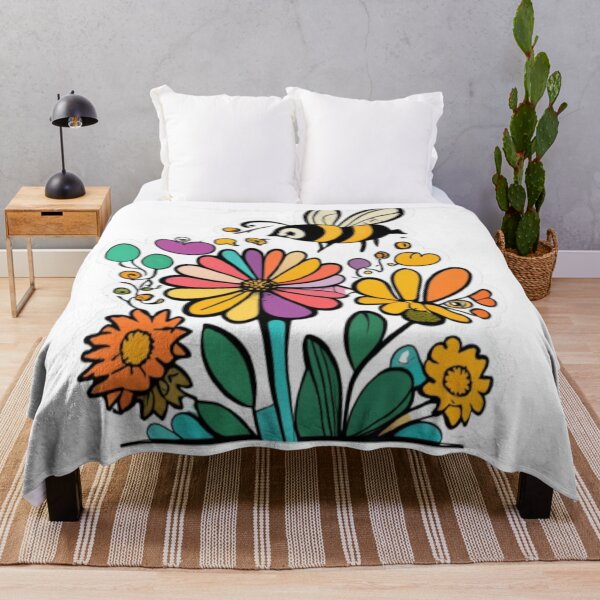 Item preview,  Honeybee on Blossom flower pollination nature wildlife garden designed and sold by KENYA  HOGAN.