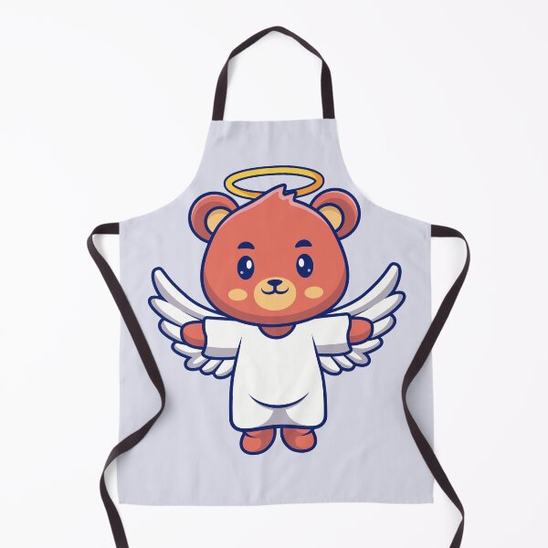 Item preview, Heavenly Holiday: Cute Angel Bear Takes Flight in Cartoon Vector Icon designed and sold by hjian8219.