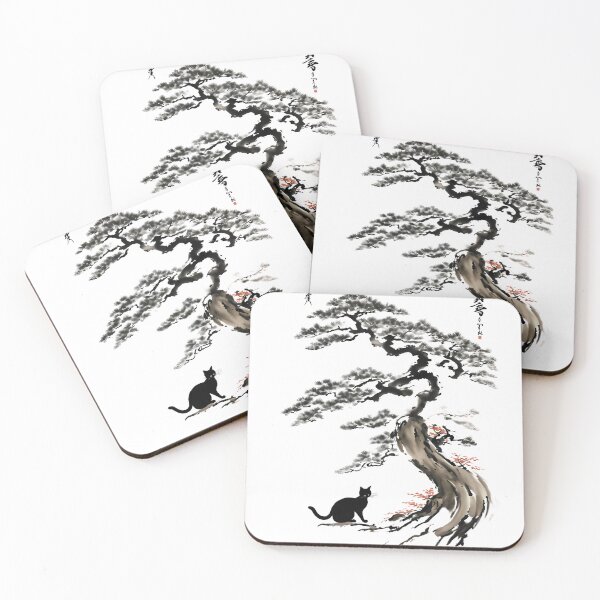 Item preview, Cat bonsai - Minimalist Bonsai Kitty Design designed and sold by Mechanical-Artt.