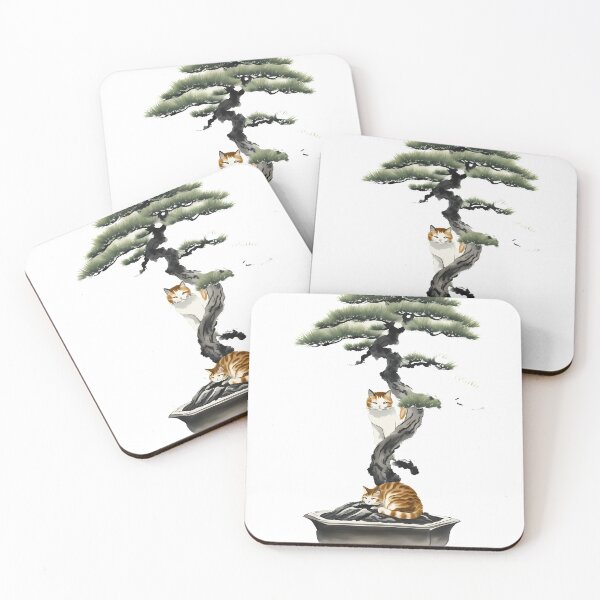 Item preview, Cat bonsai - Peaceful Bonsai Cat in Japanese Style designed and sold by Mechanical-Artt.