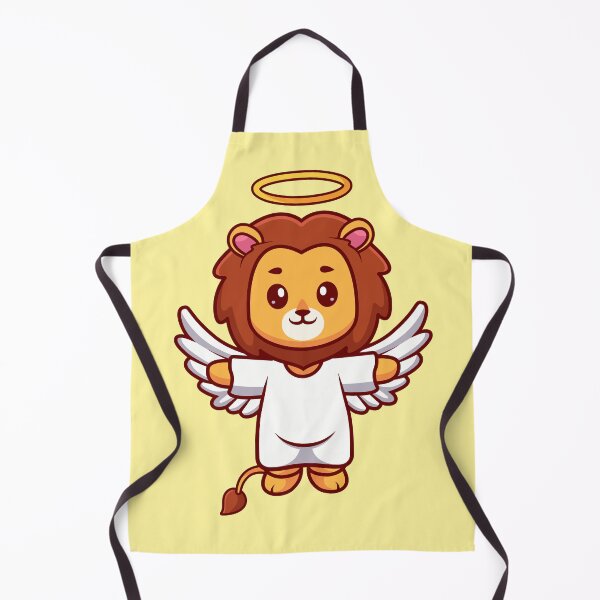 Item preview, Heavenly Soar: Cute Angel Lion Takes Flight in Cartoon Vector Icon" designed and sold by hjian8219.