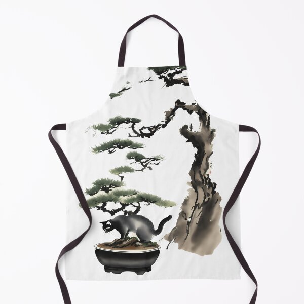 Item preview, Cat bonsai - Kitty and Bonsai Tree Art designed and sold by Mechanical-Artt.