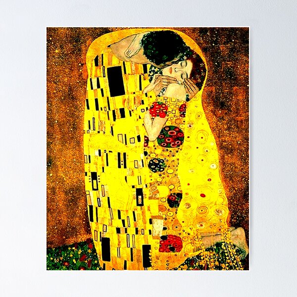 Aperçu de l'œuvre le baiser gustav klimt créée et vendue par joylandfun.