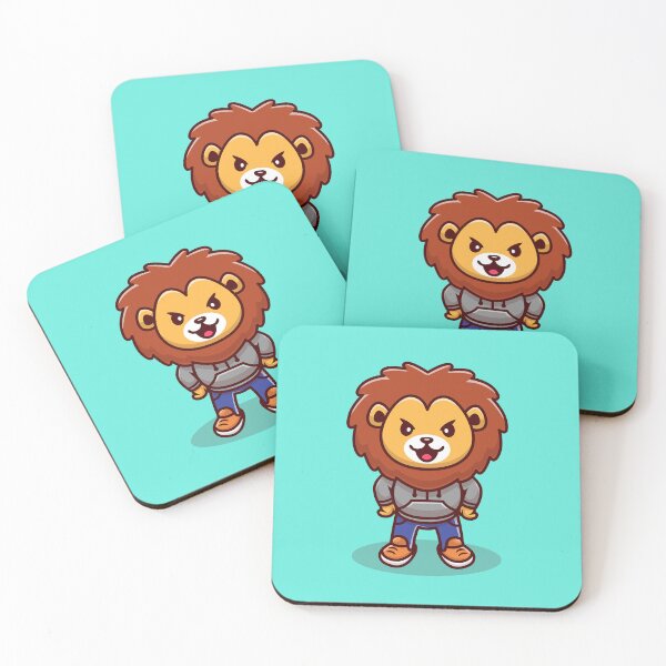 Item preview, Lively Lion: Cute Lion Mascot in Cartoon Illustration designed and sold by hjian8219.