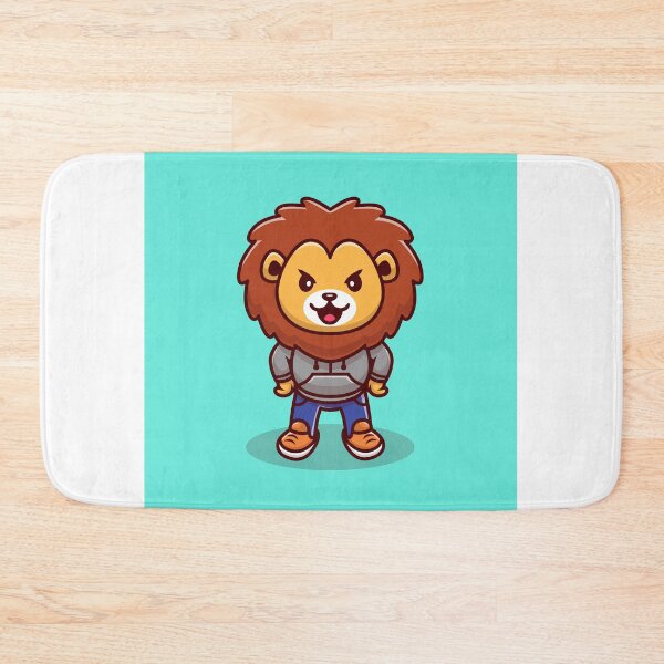 Item preview, Lively Lion: Cute Lion Mascot in Cartoon Illustration designed and sold by hjian8219.