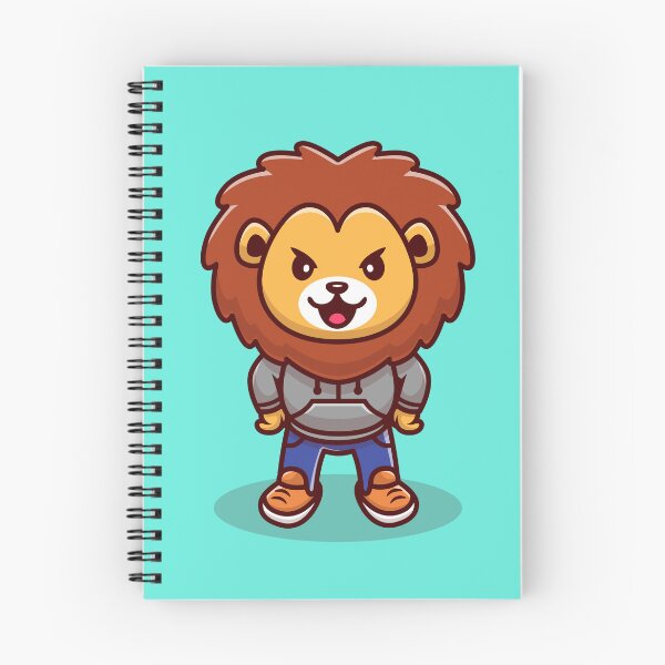 Item preview, Lively Lion: Cute Lion Mascot in Cartoon Illustration designed and sold by hjian8219.