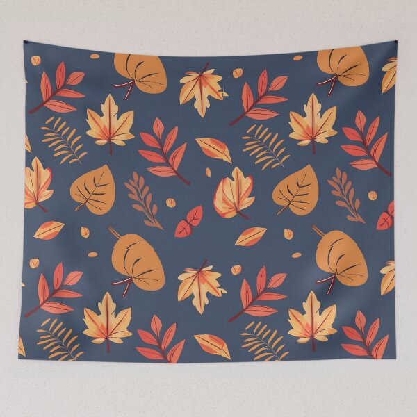 Item preview, seamless pattern autumn leaves designed and sold by deviatepolo.