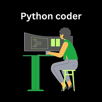 Artwork thumbnail, python coder design for programmers. by Arulsanthosh